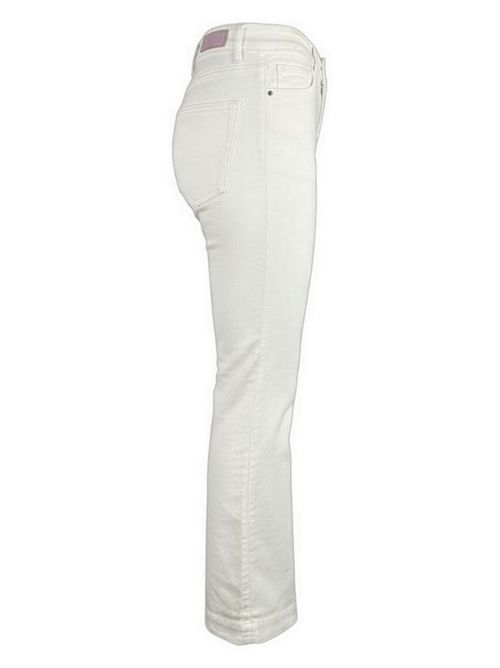 pantalone donna a zampa in velluto liscio latte Atelier Cigala's | 136-4-TVS26043